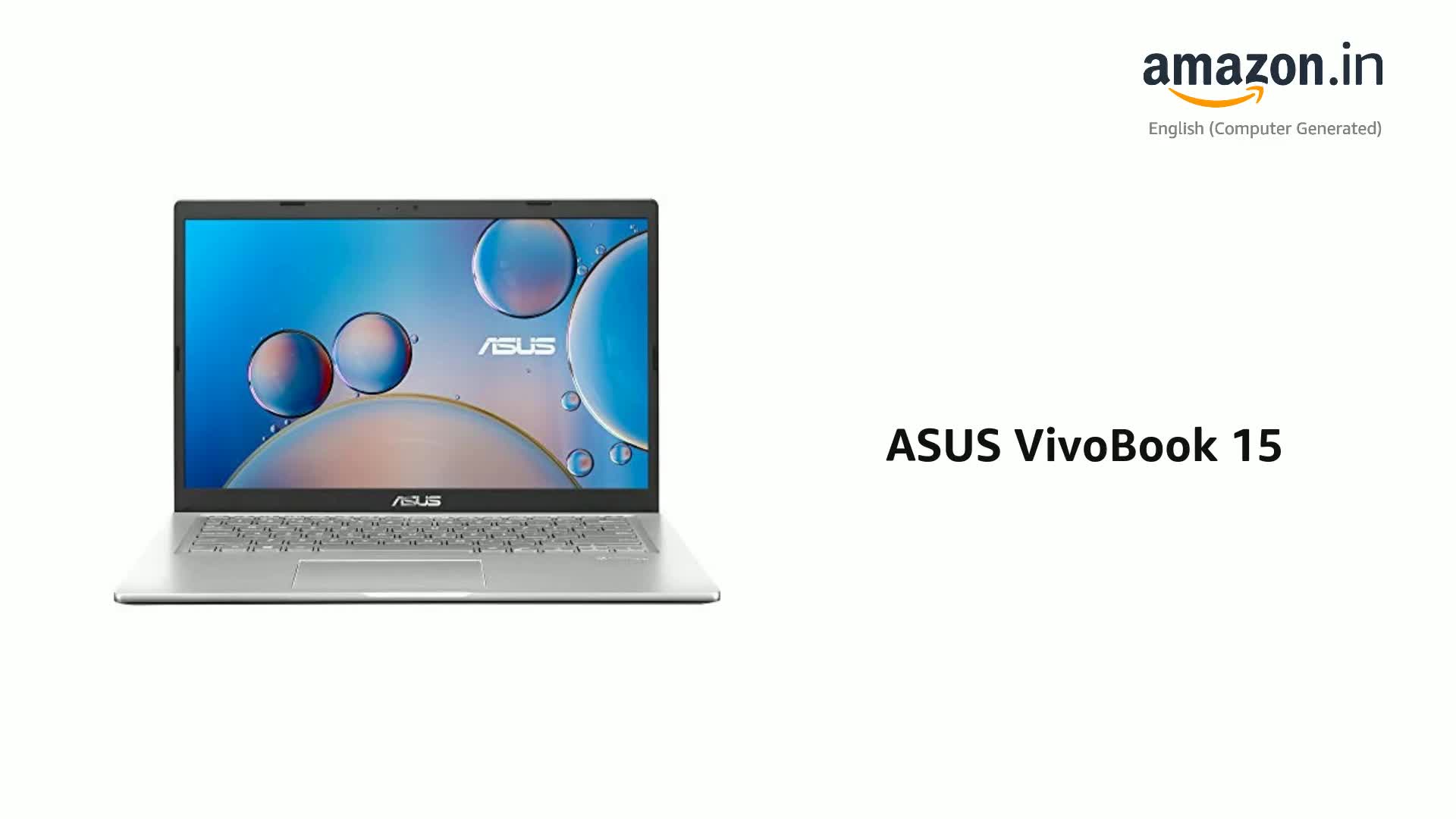 ASUS VivoBook 15 2020 Intel Core i5-1035G1 10th Gen, 15.6 inches